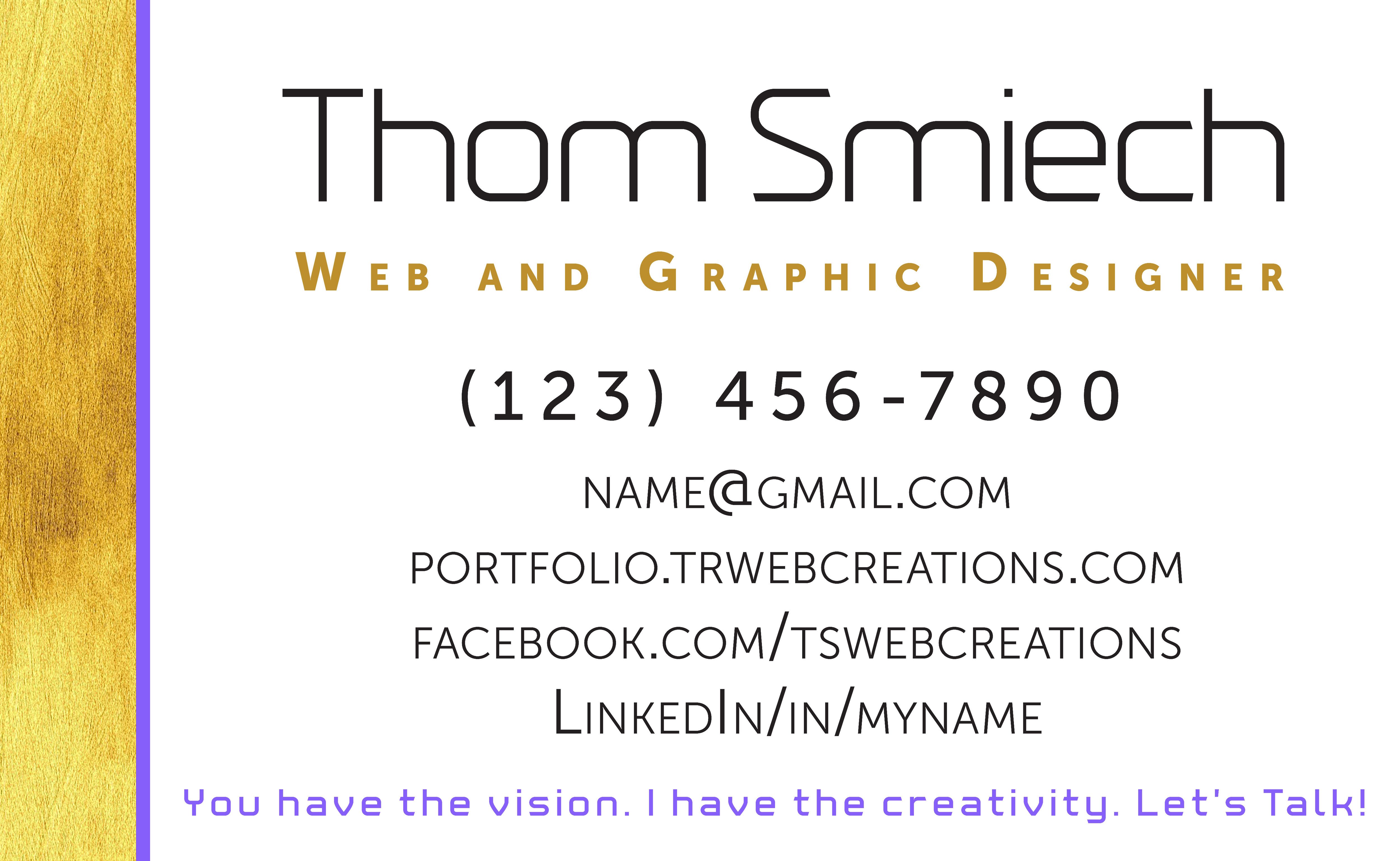 TS Creations Business Card
