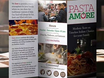 Pasta Amore Collateral