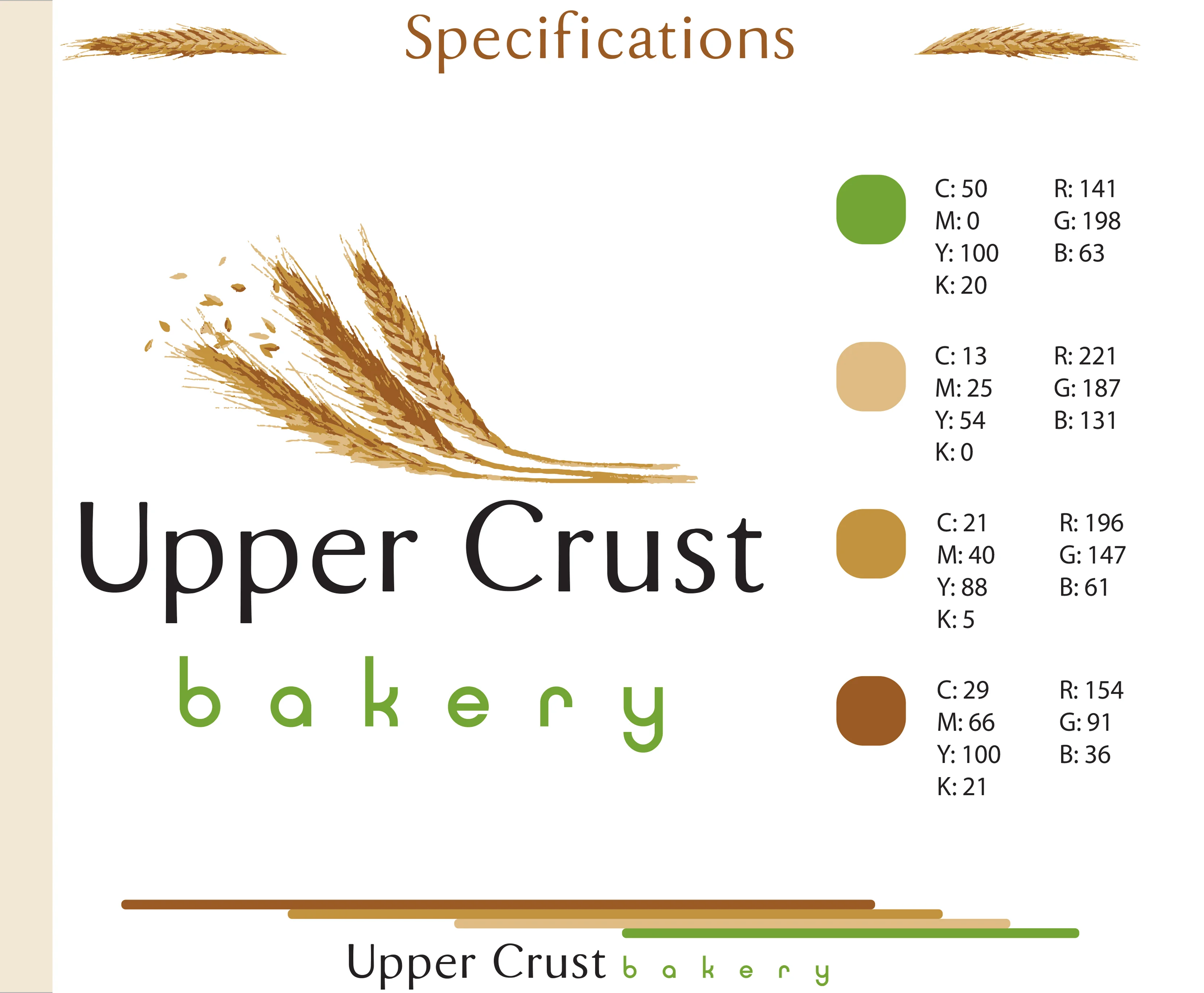 Upper Crust Bakery Branding Style Guide