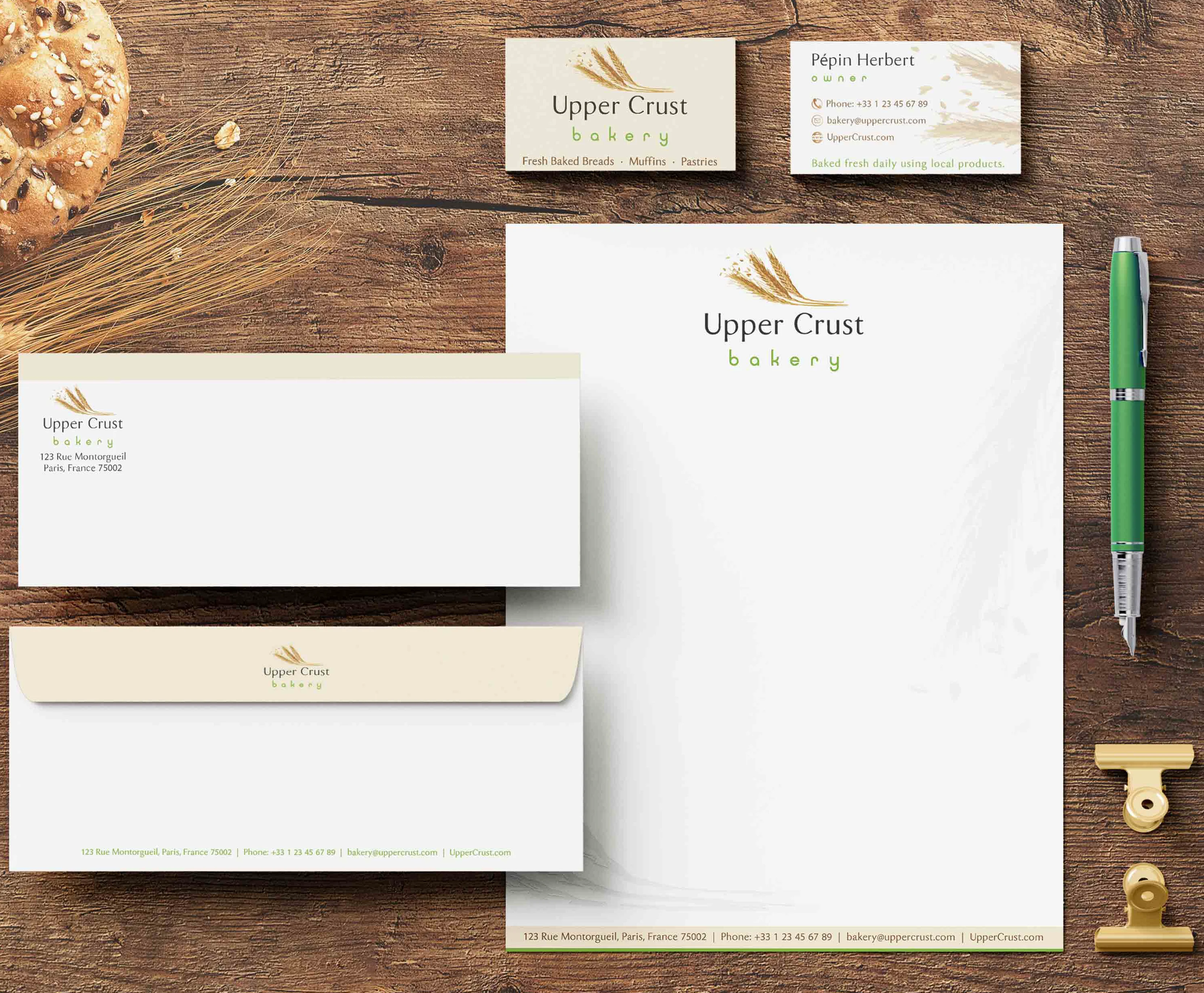 Upper Crust Bakery Branding Style Guide