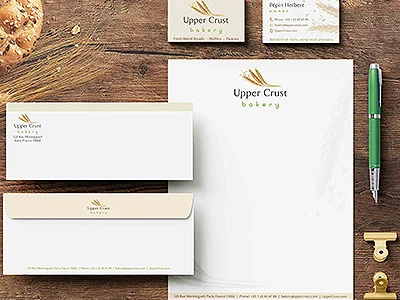 Upper Crust Bakery Branding